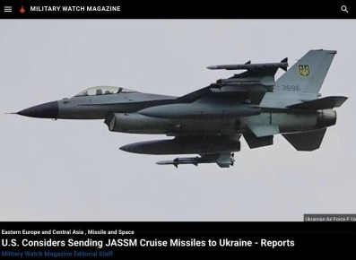        JASSM,       F-16 - Military Watch Magazine