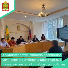 В Министерстве ЖКХ и ГЗН Пензенской области прошло заседание Комиссии по отбору инициативных проектов жителей муниципальных образований региона в сфере благоустройства