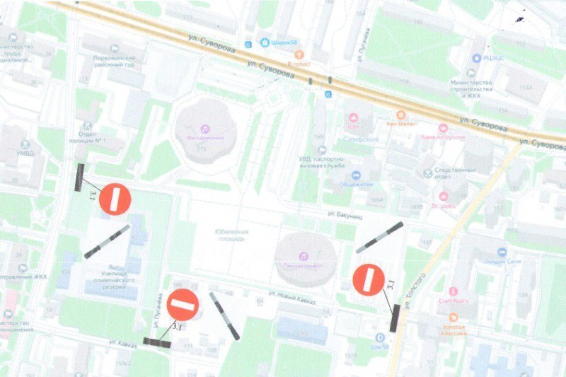 На время проведения Всероссийского фестиваля русской кухни в Пензе изменится схема движения