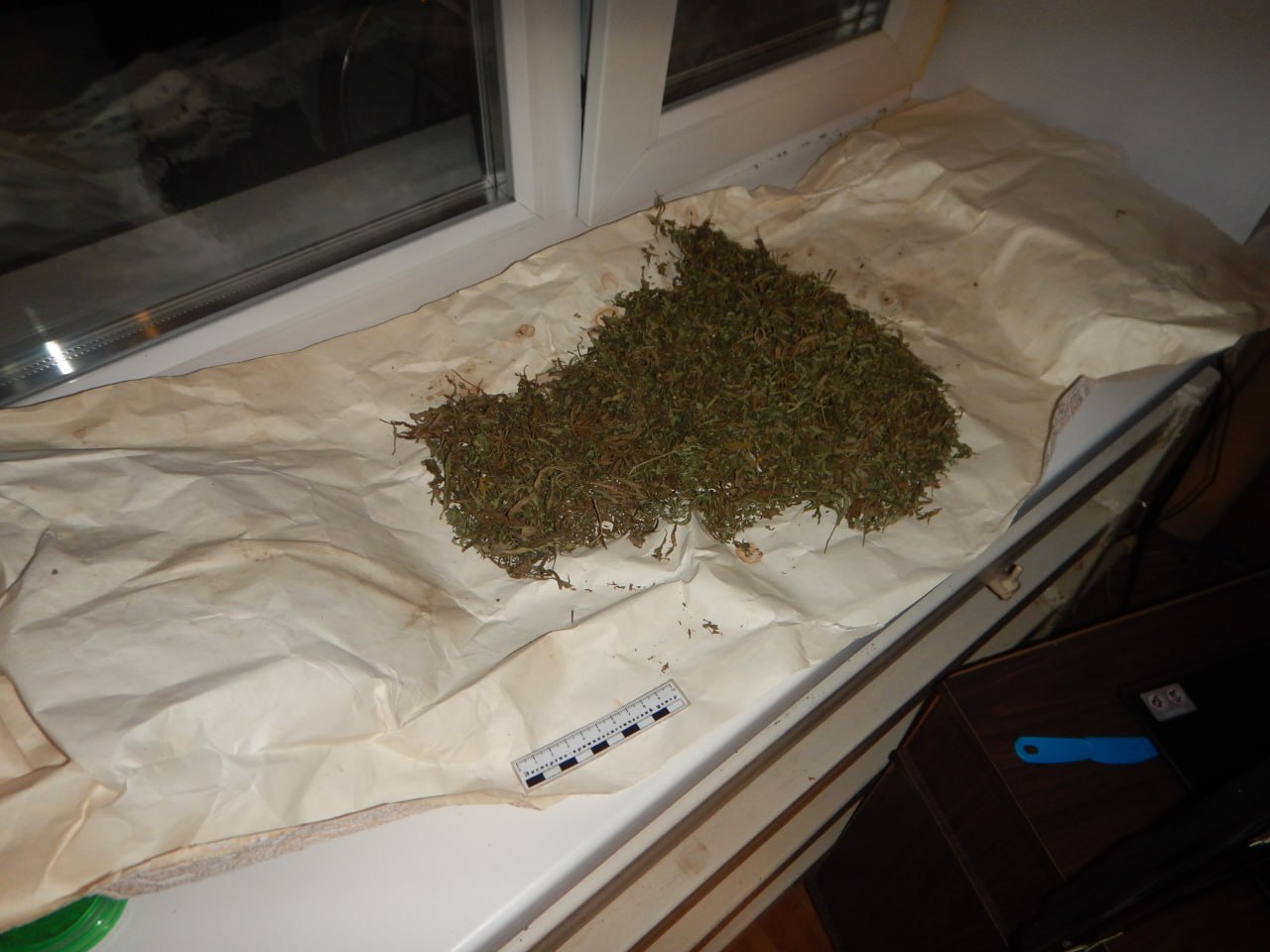 Тайник в обоях. Полицейские обнаружили и изъяли у жителя Каменки наркотики