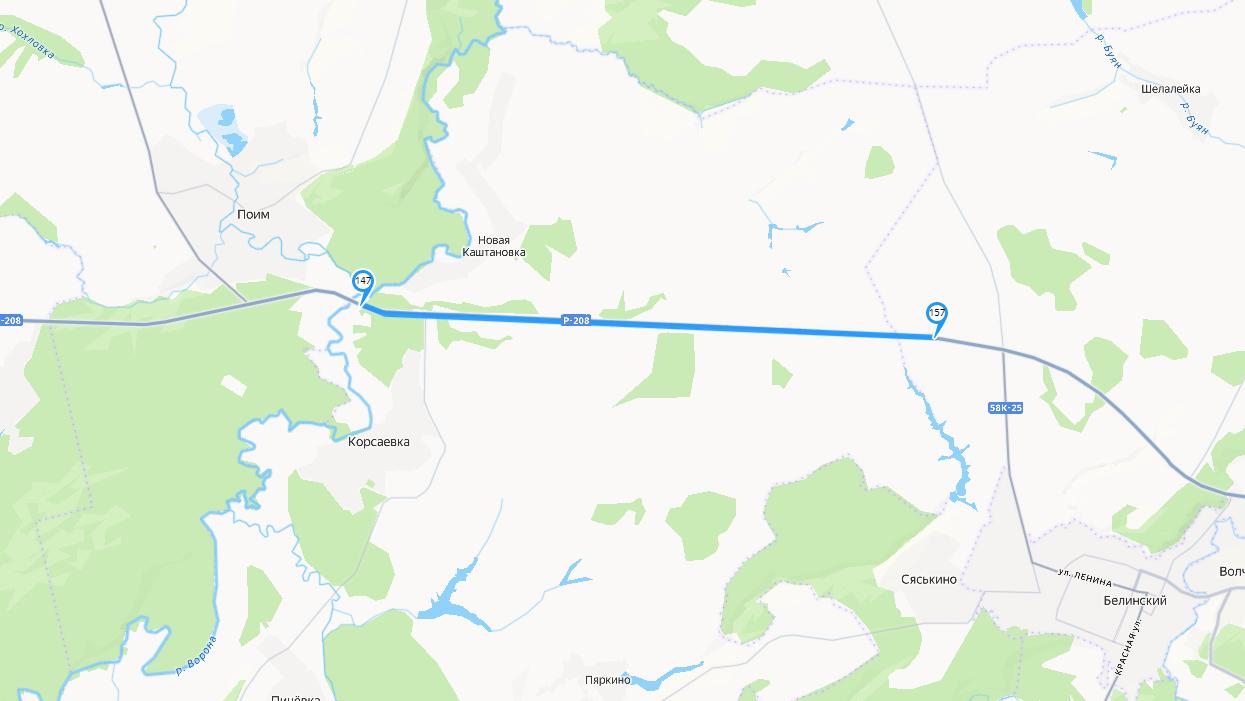 10-тикилометровый участок дороги «Пенза-Тамбов» открыли для движения