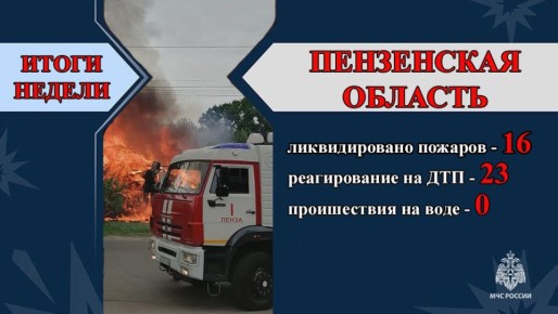 В Пензенской области за прошедшую неделю