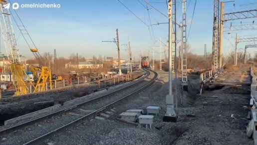 В Пензе открыли движение по временной железнодорожной ветке в районе улицы Ерик