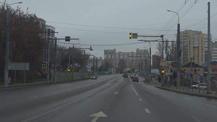 На улице Терновского заработал новый светофор - на пешеходном переходе напротив дома № 251