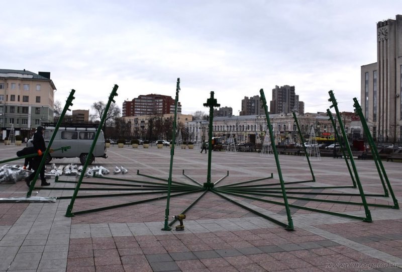 В Пензу приехала новая главная елка В Пензу приехала новая главная елка