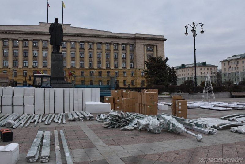 В Пензу приехала новая главная елка В Пензу приехала новая главная елка