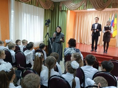 Ольга Чистякова пожелала первоклассникам школы №26 г. Пензы радости от учебы