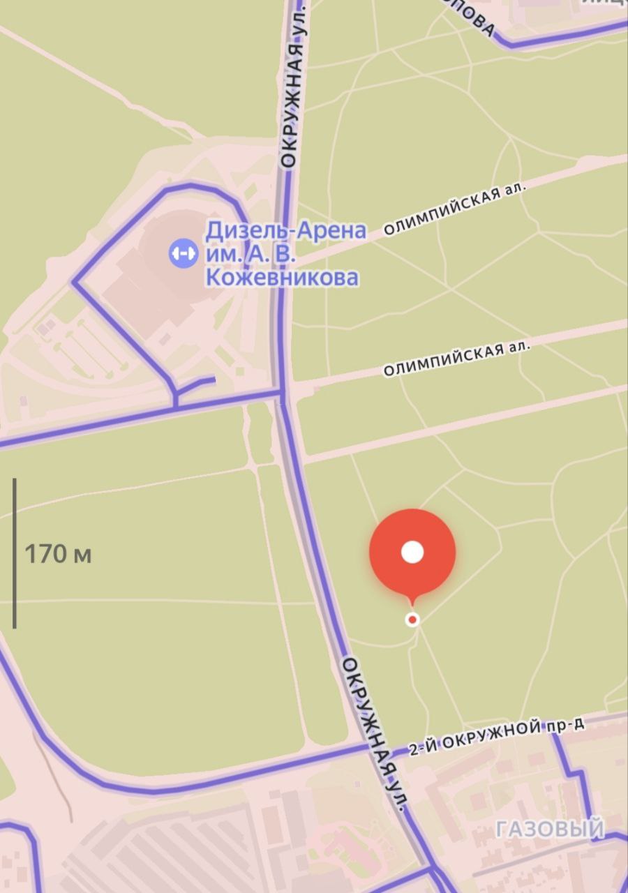 Опасность в районе Олимпийской аллеи Опасность в районе Олимпийской аллеи