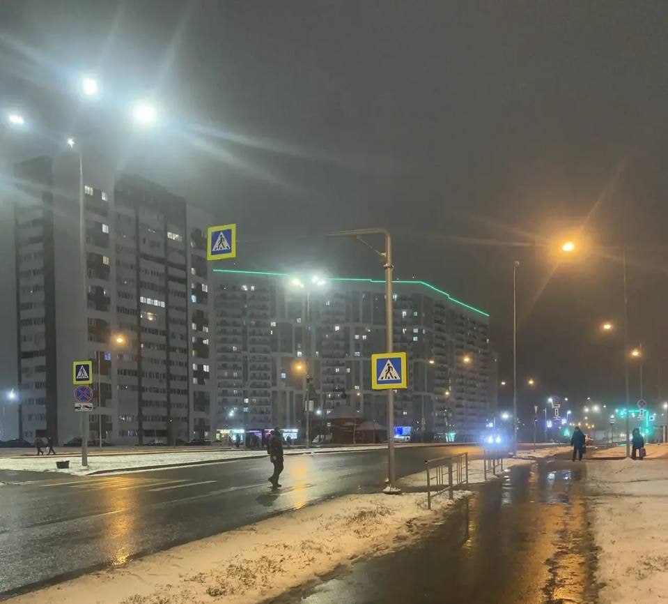 на улице Генерала Глазунова в Пензе на пешеходном переходе восстановлено уличное освещение