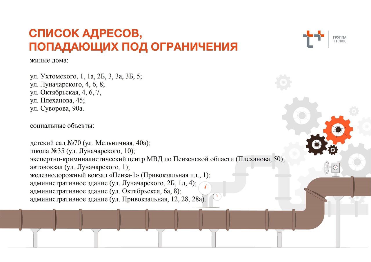 В среду, 17 декабря, в Пензе случилось несколько аварий на теплосетях