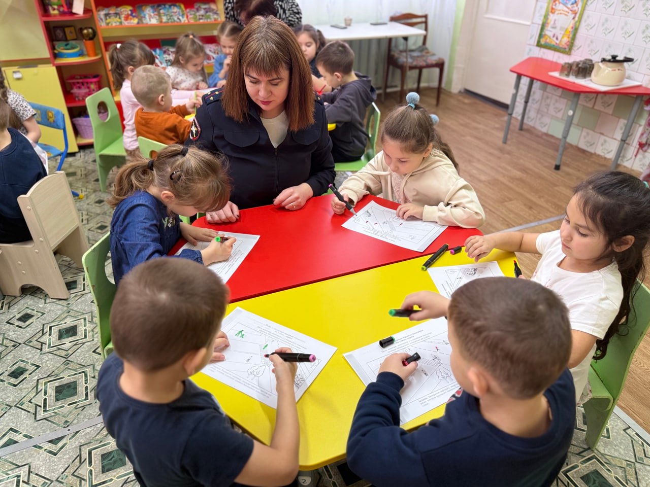 В детском саду прошла познавательная встреча с сотрудниками Госавтоинспекции Сердобского района