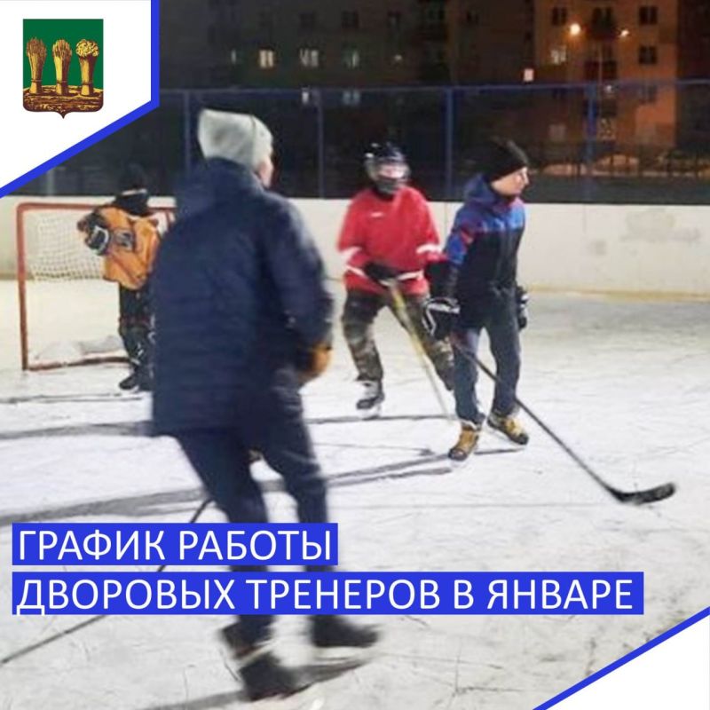 Ежегодно в зимний период на открытых площадках города Пензы работают дворовые тренеры