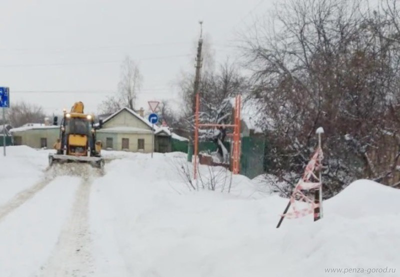 Частный сектор убирают от снега Частный сектор убирают от снега