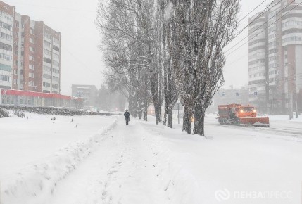 В Пензе 31 января ожидается сильный снег и шквалистый ветер