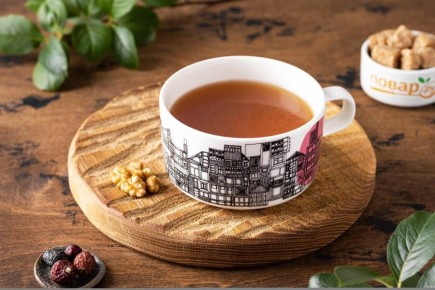 Настоящий уют: Чай с шиповником и грецкими орехами