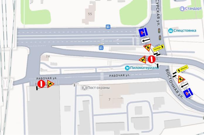 В Пензе на участке улицы Рабочей 18 февраля на три часа перекроют движение