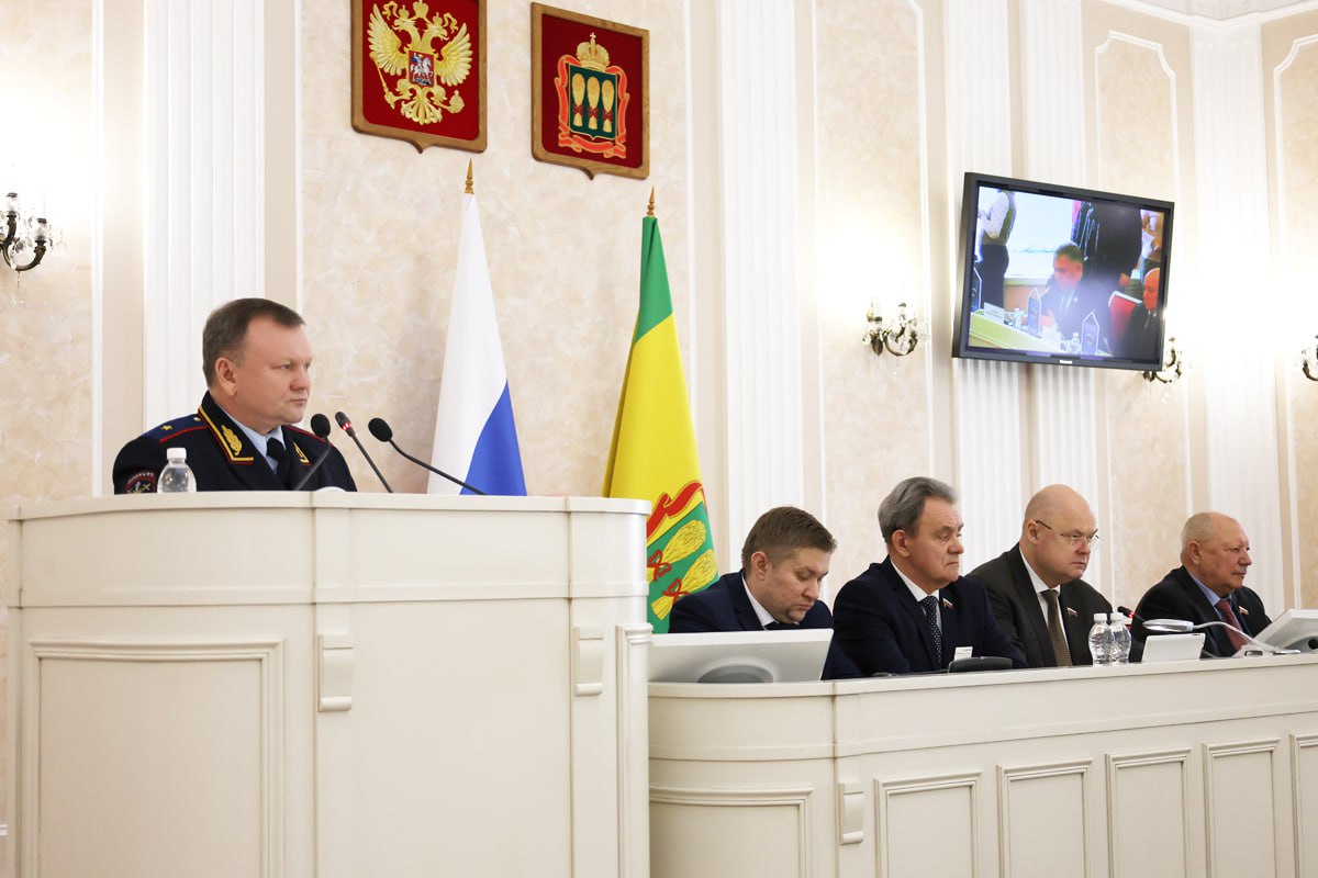 Начальник регионального УМВД выступил с отчетом перед Законодательным собранием Пензенской области