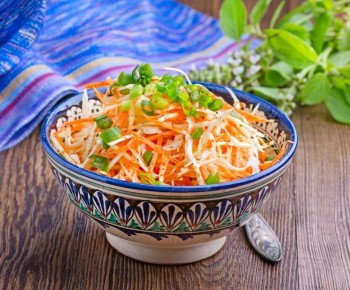 Легкий и Вкусный Постный Салат с Репой, Капустой и Морковью