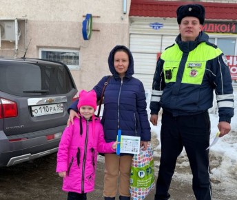 Акция «Грамотный пешеход!» прошла в Лунинском районе