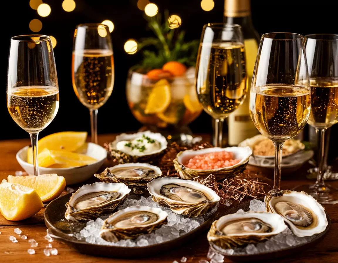 Идеальные напитки для устриц: как сделать новогодний стол незабываемым
