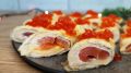 Закуска на любой праздник: рулетики с красной рыбой и икрой