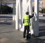 «Качели на Фонтанной площади изрисовали