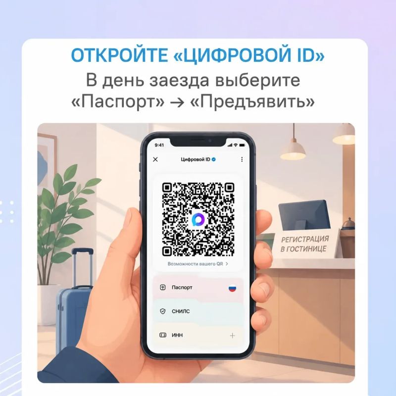 #ЦУР58_информирует. Заселиться в гостиницу можно с помощью Цифрового ID Пензенская область вошла в число регионов-лидеров по цифровизации гостиничного сервиса. Вместо бумажного паспорта при регистрации можно предъявить... #ЦУР58_информирует. Заселиться в гостиницу можно с помощью Цифрового ID Пензенская область вошла в число регионов-лидеров по цифровизации гостиничного сервиса. Вместо бумажного паспорта при регистрации можно предъявить...
