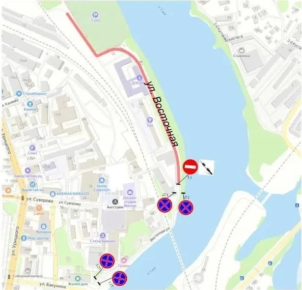 В центре Пензы 26 сентября ограничат движение транспорта в связи с соревнованиями по суперкроссу