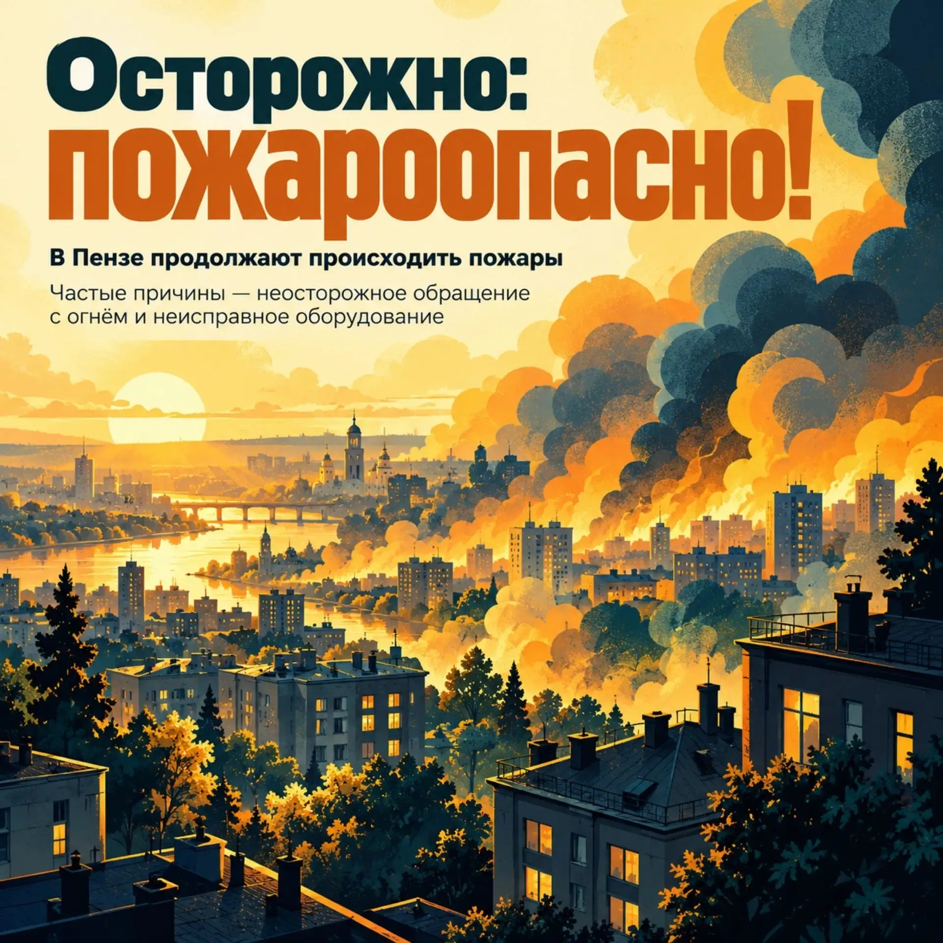 Пожар легче предотвратить, чем потушить