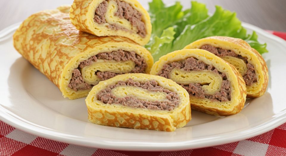 Рулет за 20 минут — идеальное спасение для ужина