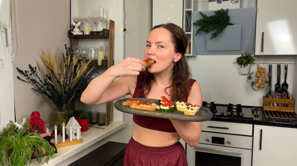 Необычные бутерброды с икрой для праздничного стола