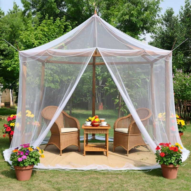 Необычные идеи для дачного декора из старой москитной сетки